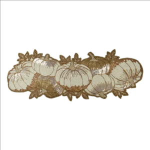 Harvest Pumpkin Beaded Runner