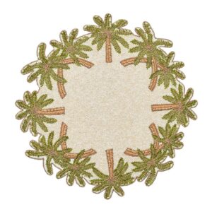 Palm Oasis Beaded Placemat