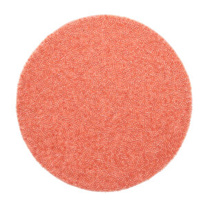 Coral Perennial Beaded Placemat