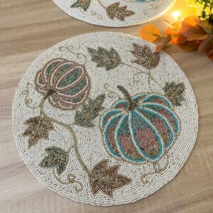 Autumn Harvest Beaded Placemat