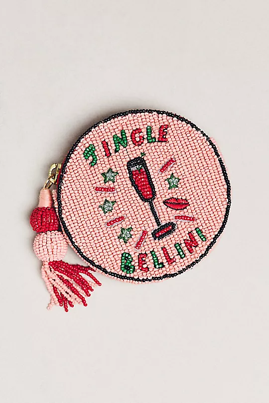 Nephthys Illustrated Beaded Round Coin Purse - Image 4