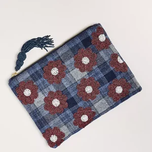 The Fiona Large Beaded Pouch