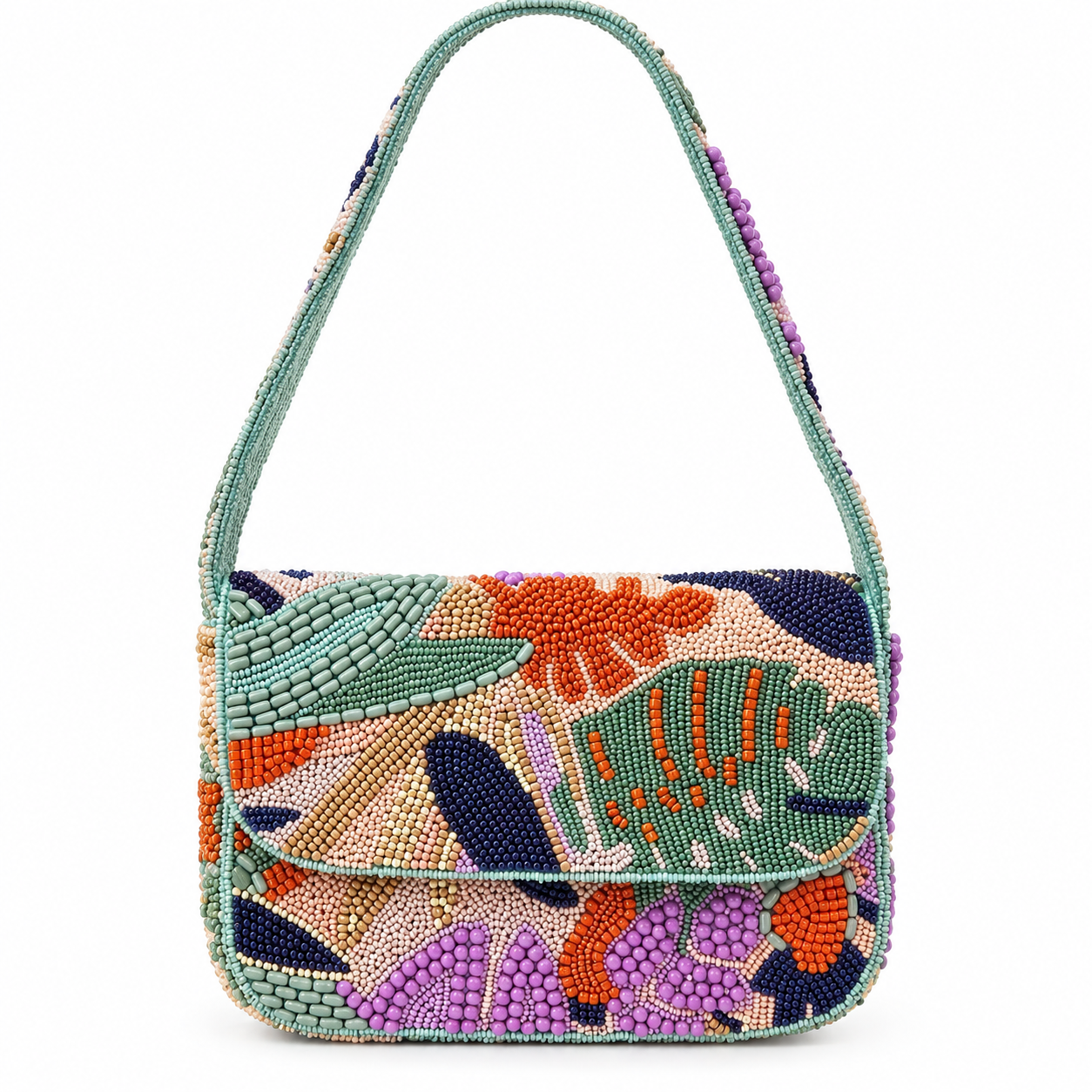 The Fiona Beaded Bag: Flower Edition