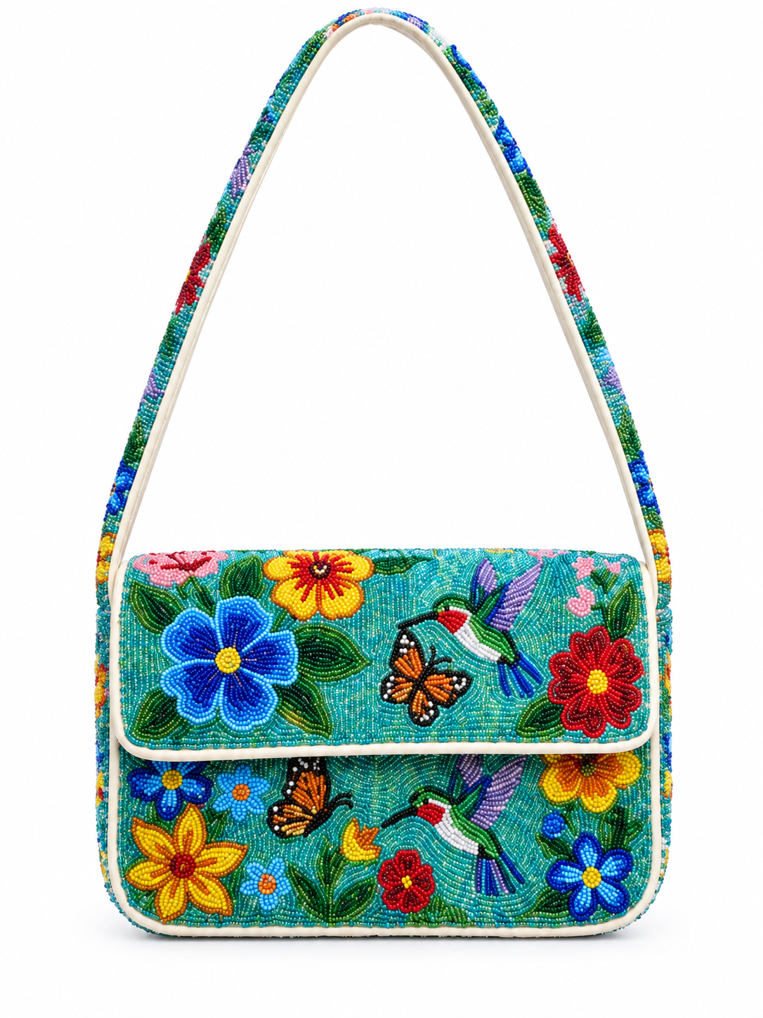 The Fiona Beaded Bag: Flower Edition