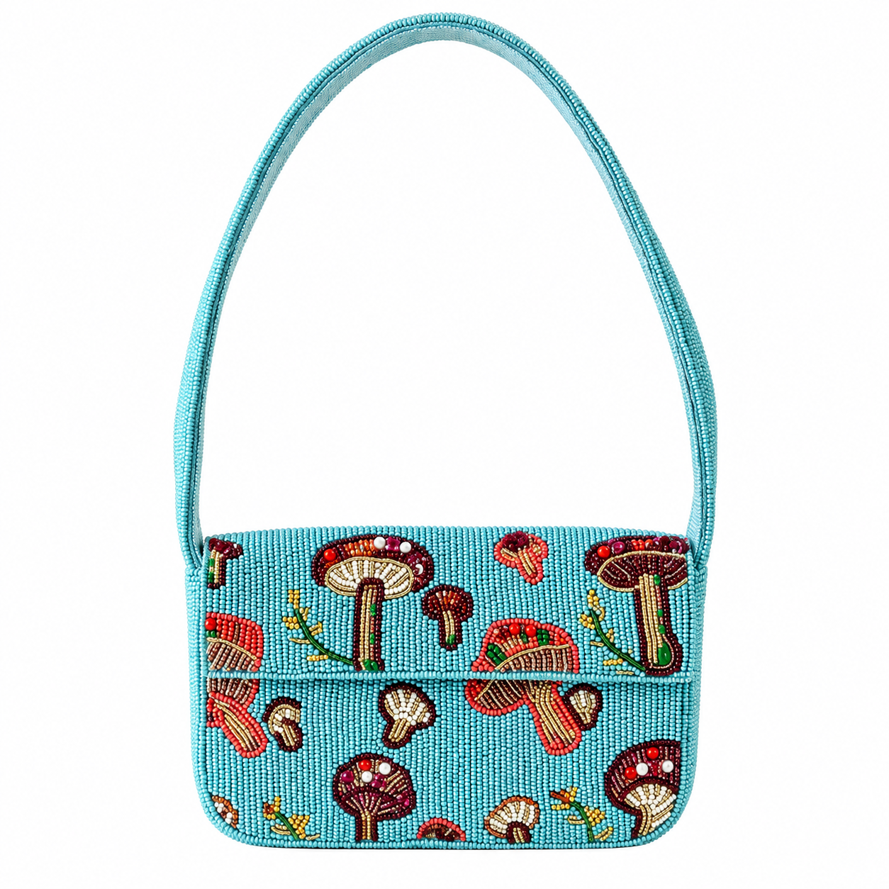 The Fiona Beaded Bag: Mushroom Edition